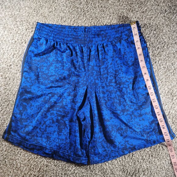 C9 by Champion Men's Blue Digital Camo Athletic Shorts | Size M | 100% Polyester - Picture 4 of 8